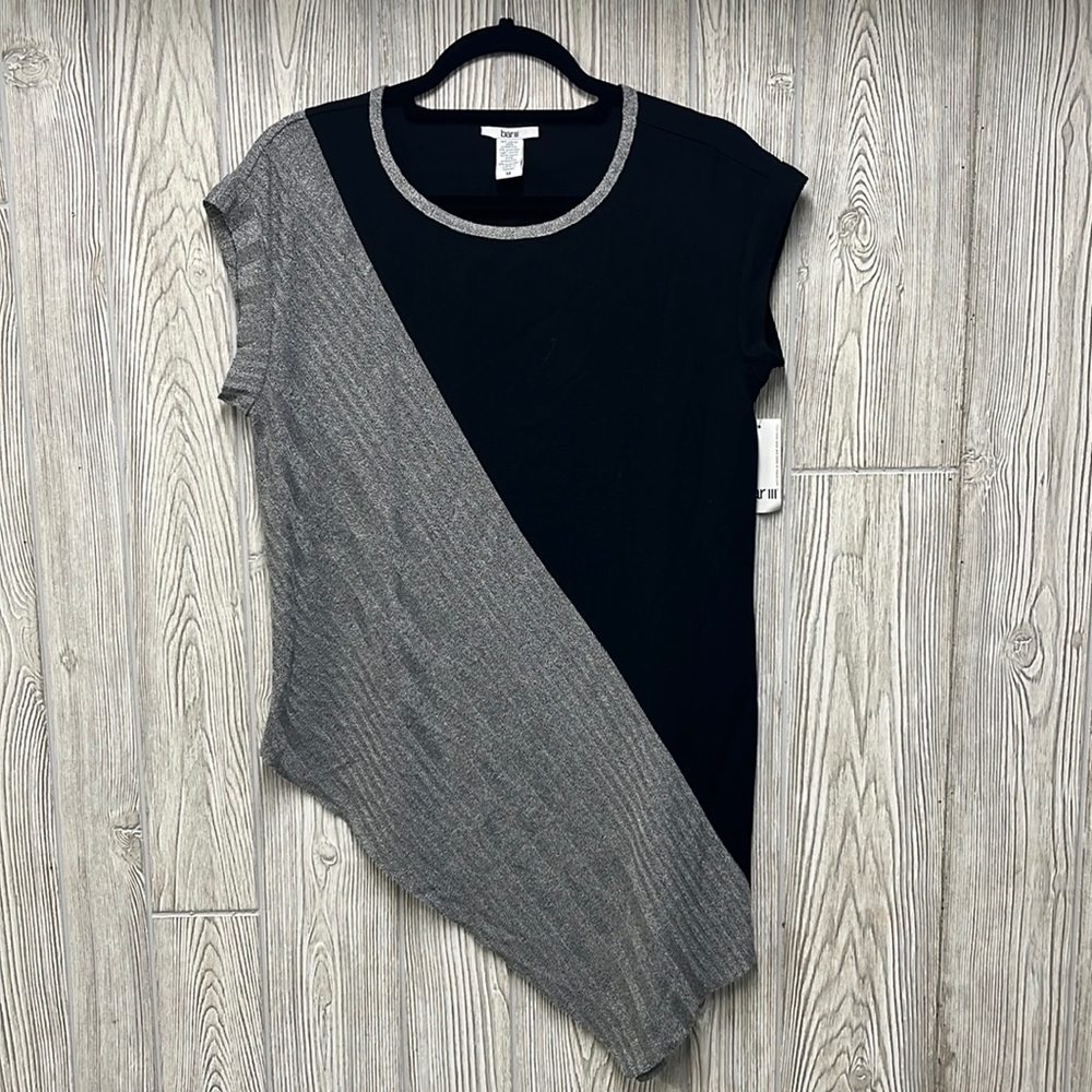 BarIII WOMENS BLOUSE ASYMMETRICAL